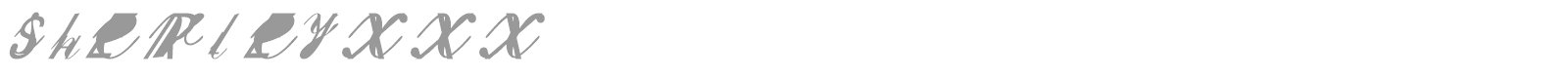 Sherley XXX font preview