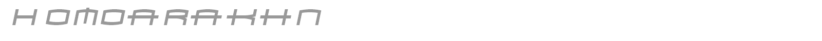 Homoarakhan font preview