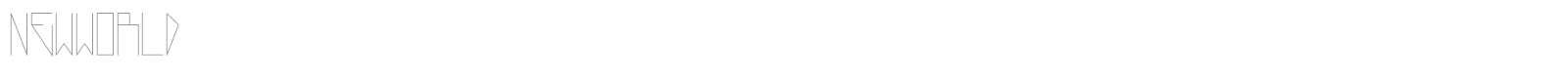 New World font preview