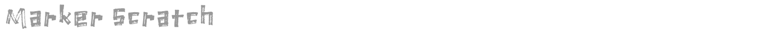 Marker Scratch font preview