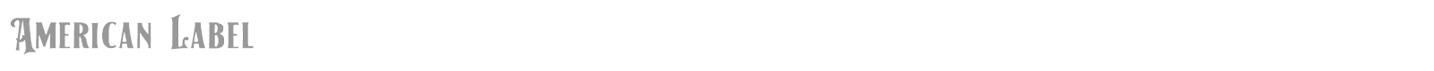 American Label font preview