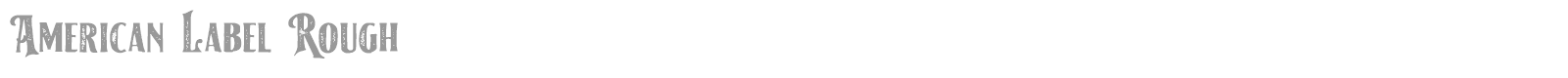 American Label font preview