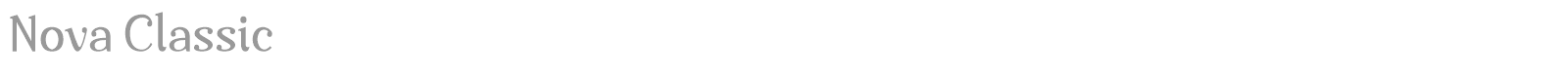Nova Classic font preview