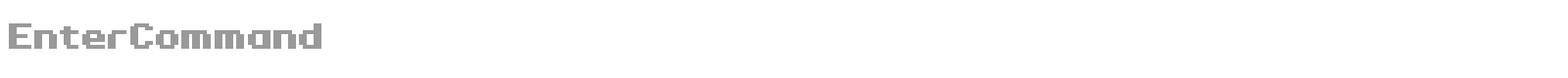 Enter Command font preview