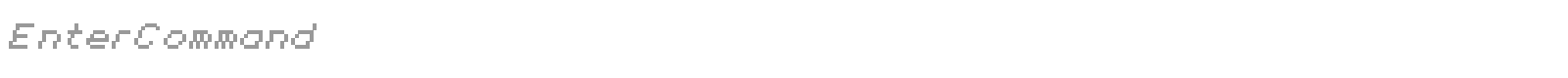 Enter Command font preview