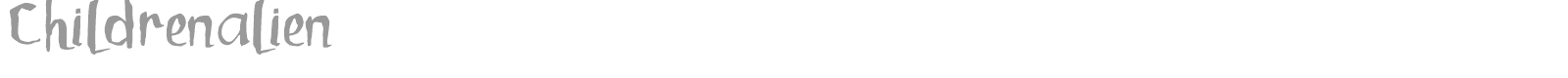 Childrenalien font preview