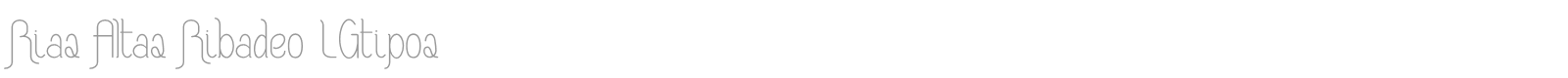 Rias Altas Ribadeo LGtipos font preview