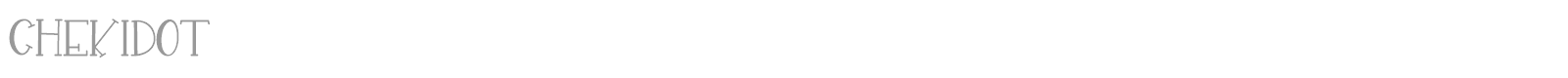Chekidot font preview