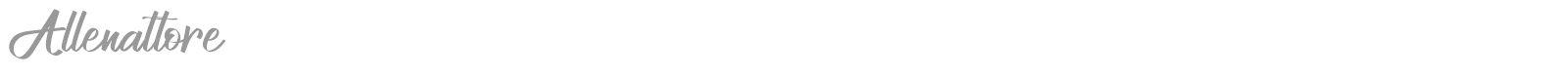 Allenattore font preview