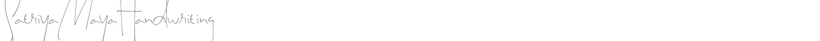 Satriya Maya Handwriting font preview