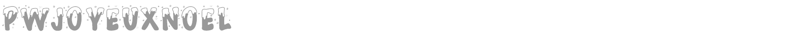 PW Joyeux Noel font preview