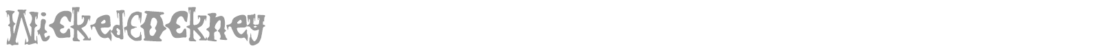 Wicked Cockney font preview