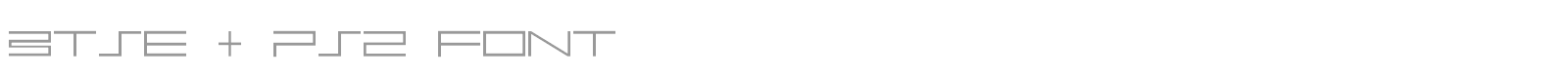BTSE PS2 font preview