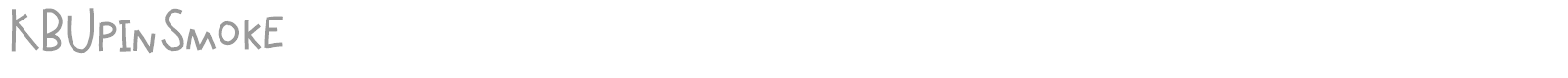 KB Upin Smoke font preview