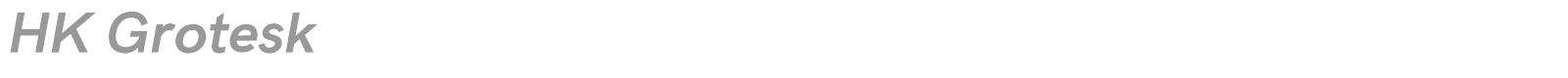 HK Grotesk font preview