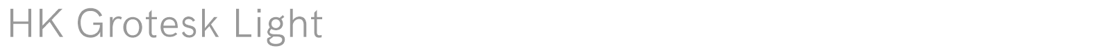 HK Grotesk font preview