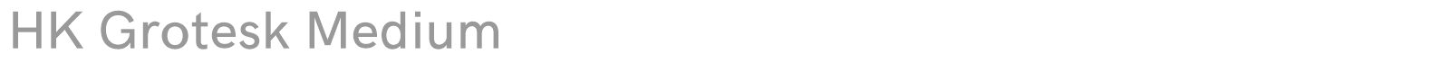 HK Grotesk font preview