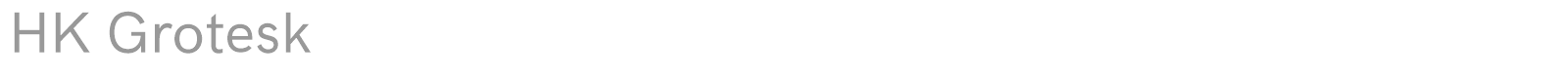 HK Grotesk font preview