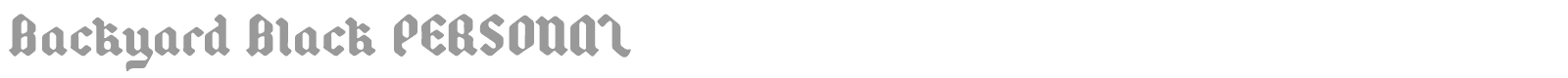 Backyard font preview