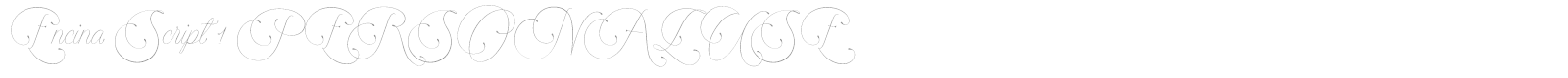 Encina Script font preview