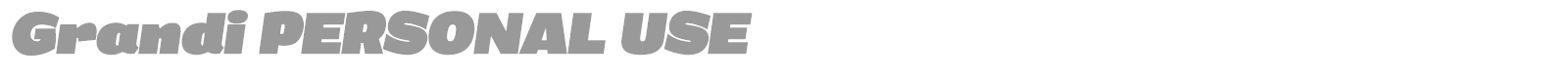 Grandi font preview