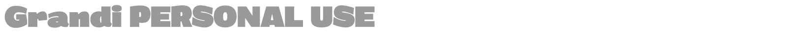 Grandi font preview