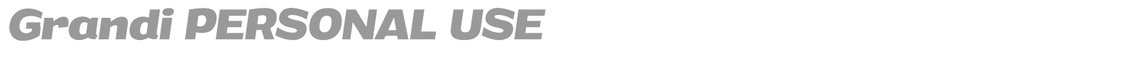 Grandi font preview