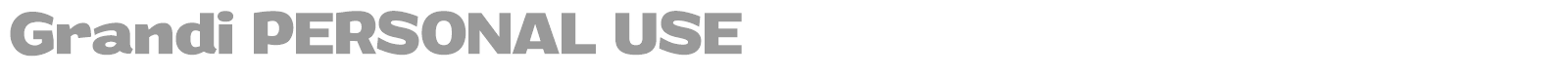 Grandi font preview