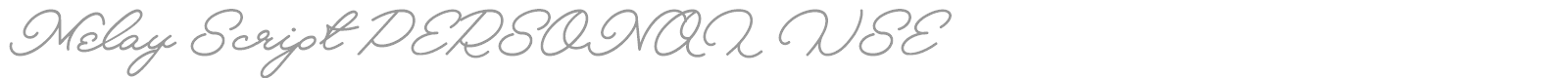 Melay Script font preview