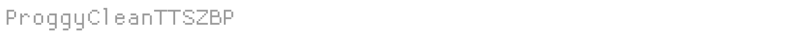 Proggy Clean font preview
