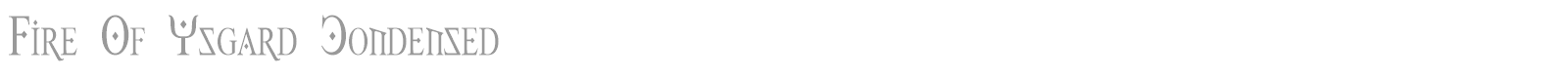 Fire Of Ysgard font preview