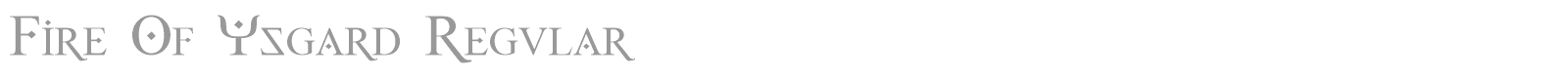 Fire Of Ysgard font preview