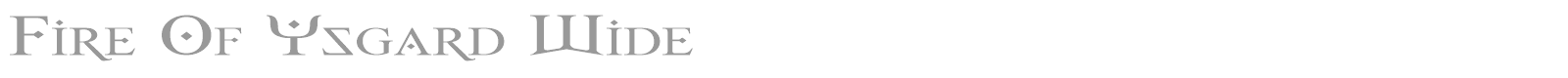 Fire Of Ysgard font preview