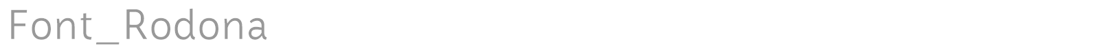 Font Rodona font preview