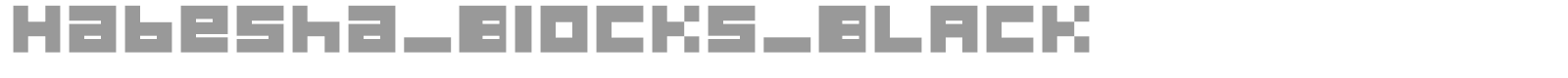 Habesha Blocks font preview