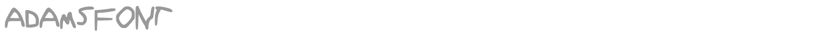 Adams Font font preview
