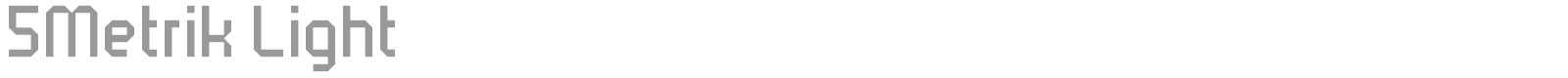 5 metrik font preview