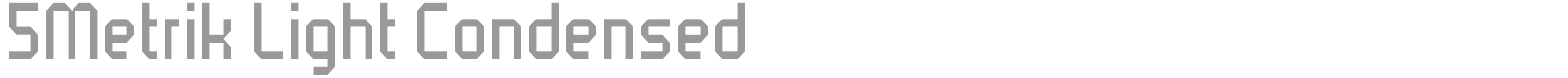 5 metrik font preview