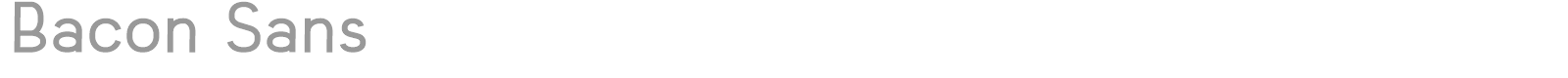 Bacon Sans font preview