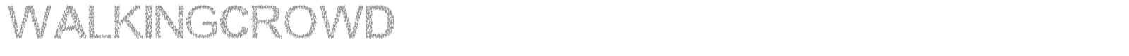 Walking Crowd font preview