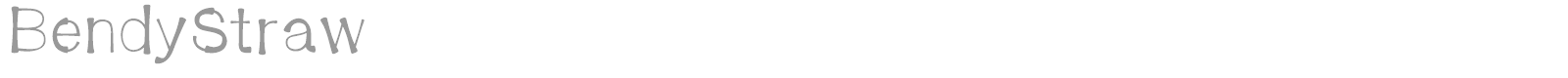 Bendy Straw font preview