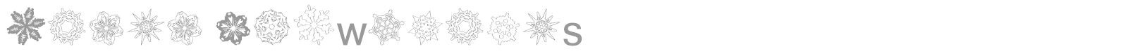 Paper Snowflakes font preview