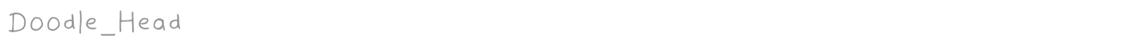 Doodle Head font preview