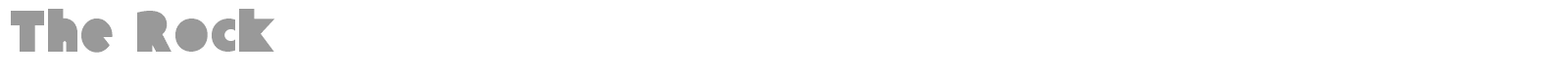 The Rock font preview