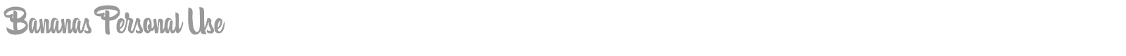 Bananas font preview