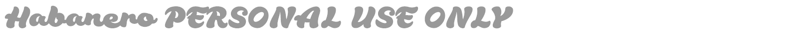 Habanero font preview