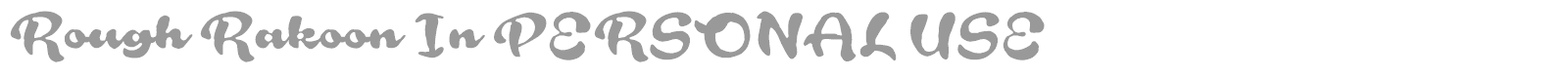 Rough Rakoon font preview