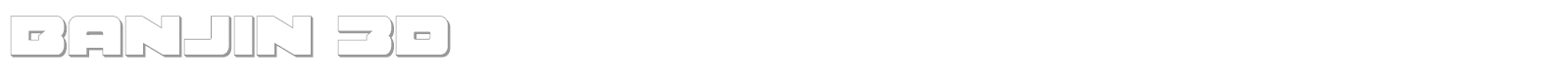 Banjin font preview