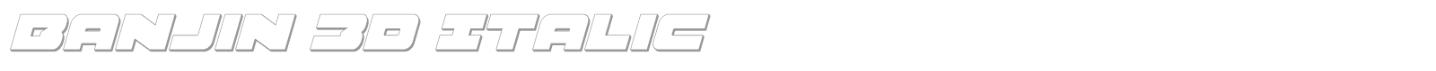 Banjin font preview