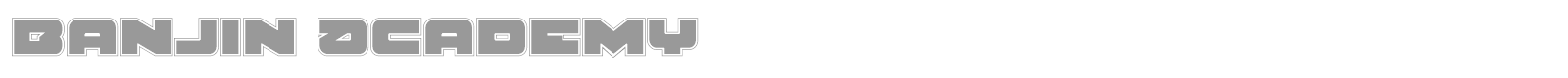 Banjin font preview